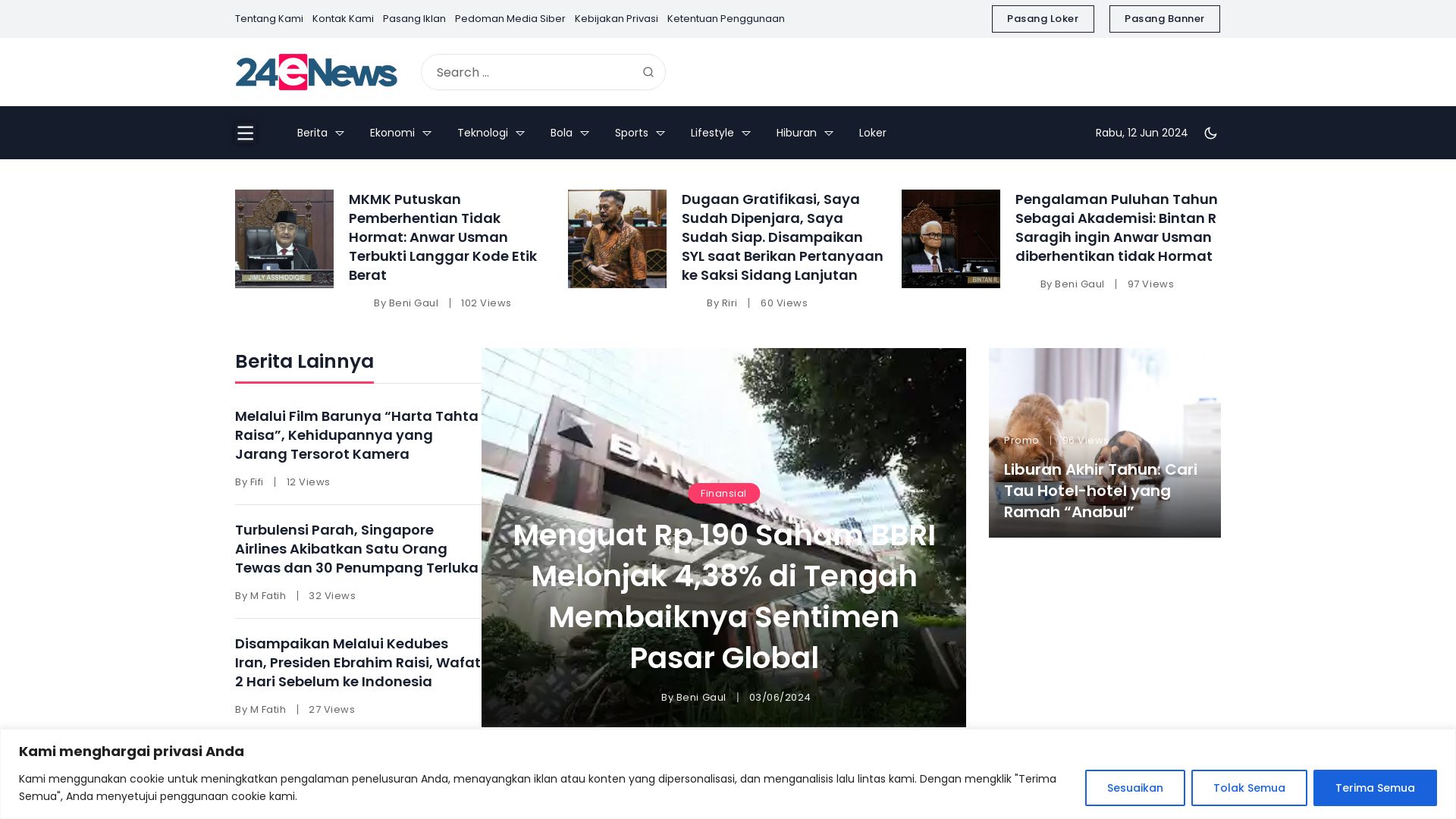 Статус сайта 24enews.com ОНЛАЙН