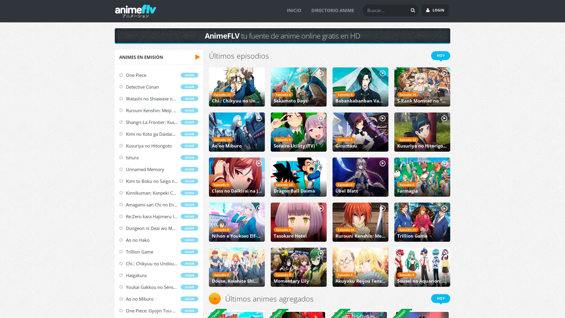 Статус сайта animeflv.net ОНЛАЙН