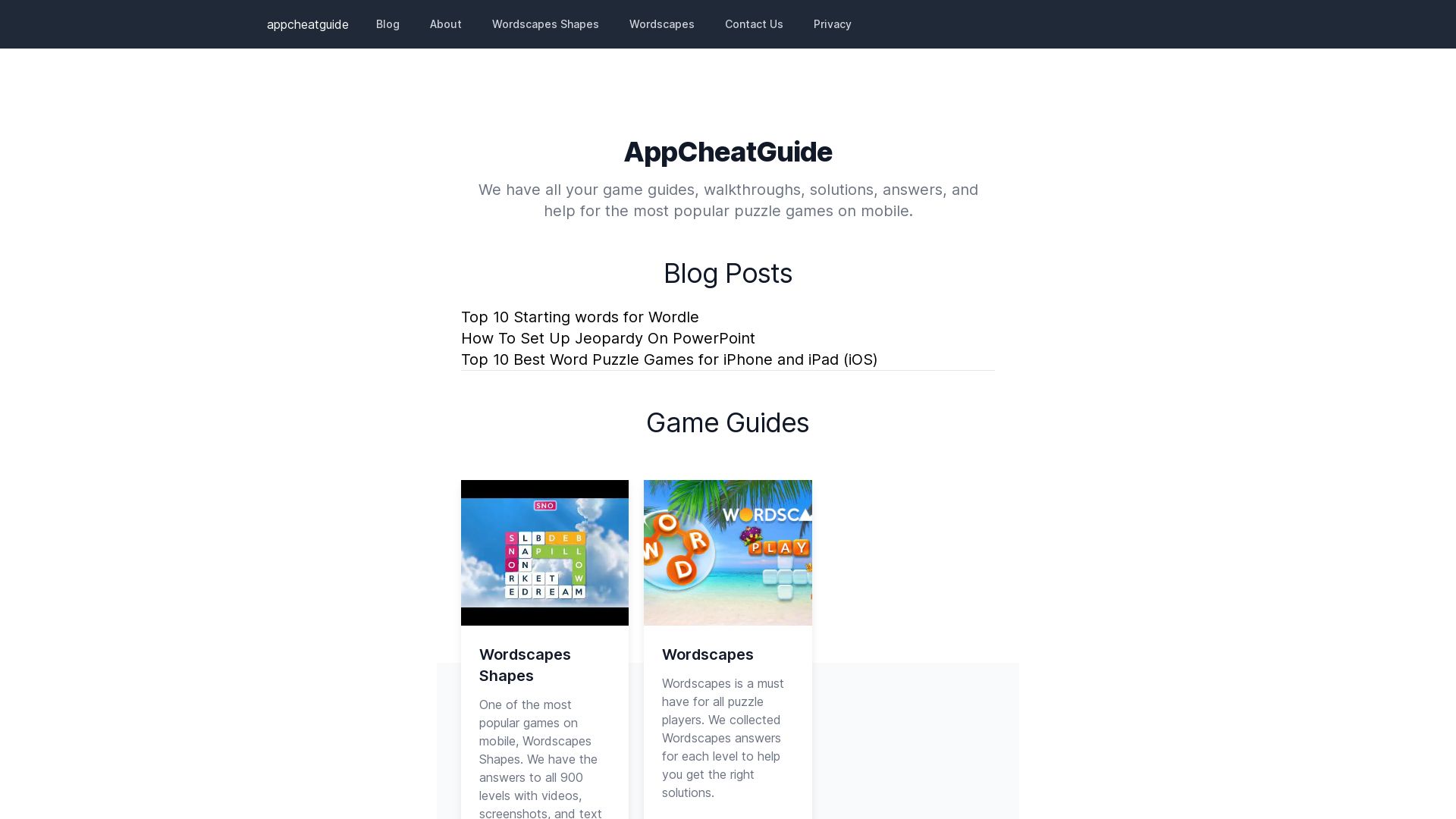 Статус сайта appcheatguide.com ОНЛАЙН