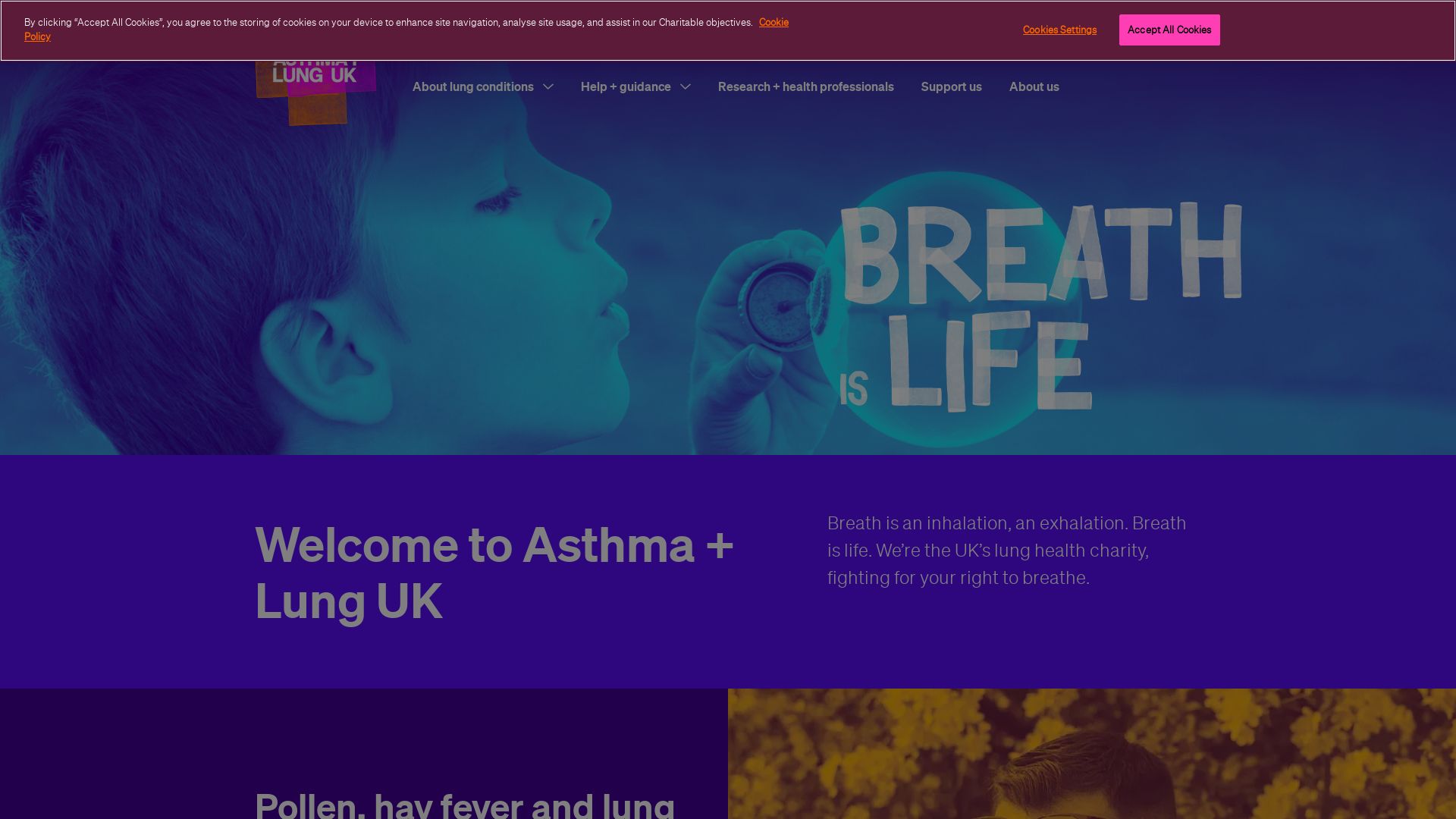 Статус сайта asthma.org.uk ОНЛАЙН