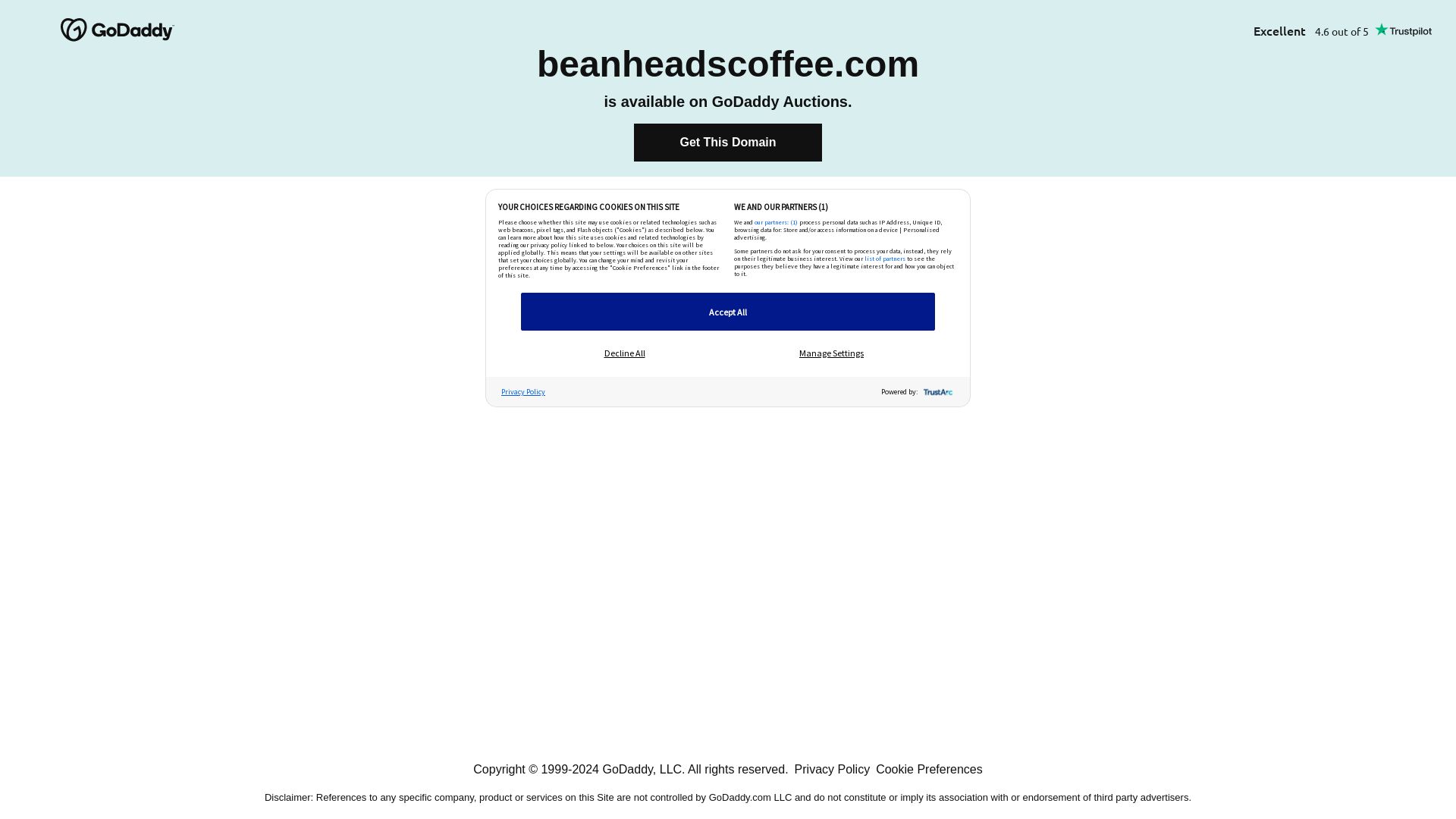Статус сайта beanheadscoffee.com ОНЛАЙН