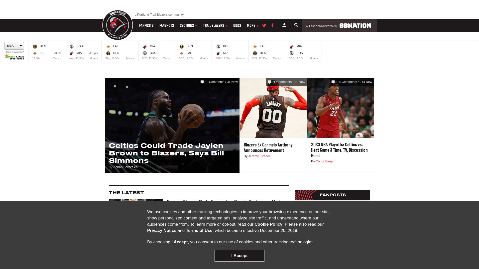 Статус сайта blazersedge.com ОНЛАЙН