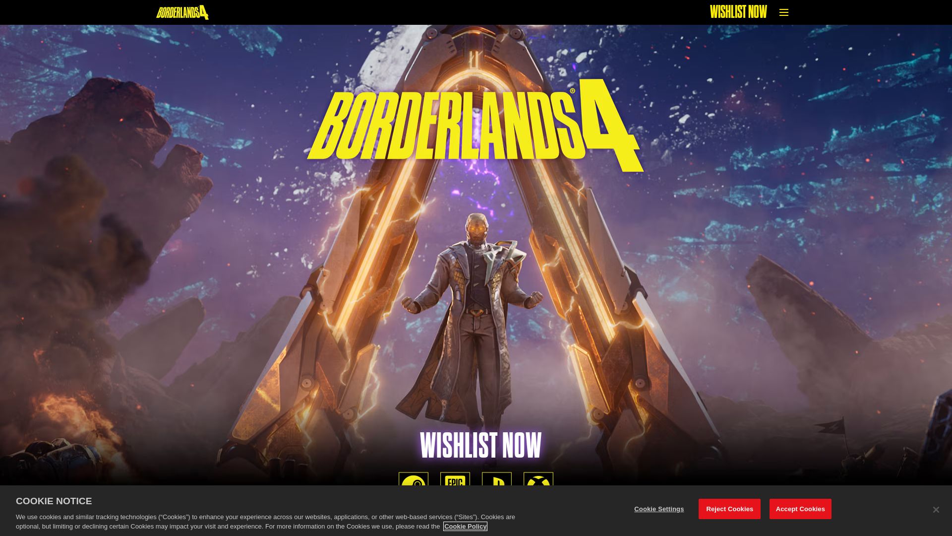 Статус сайта borderlands.com ОНЛАЙН