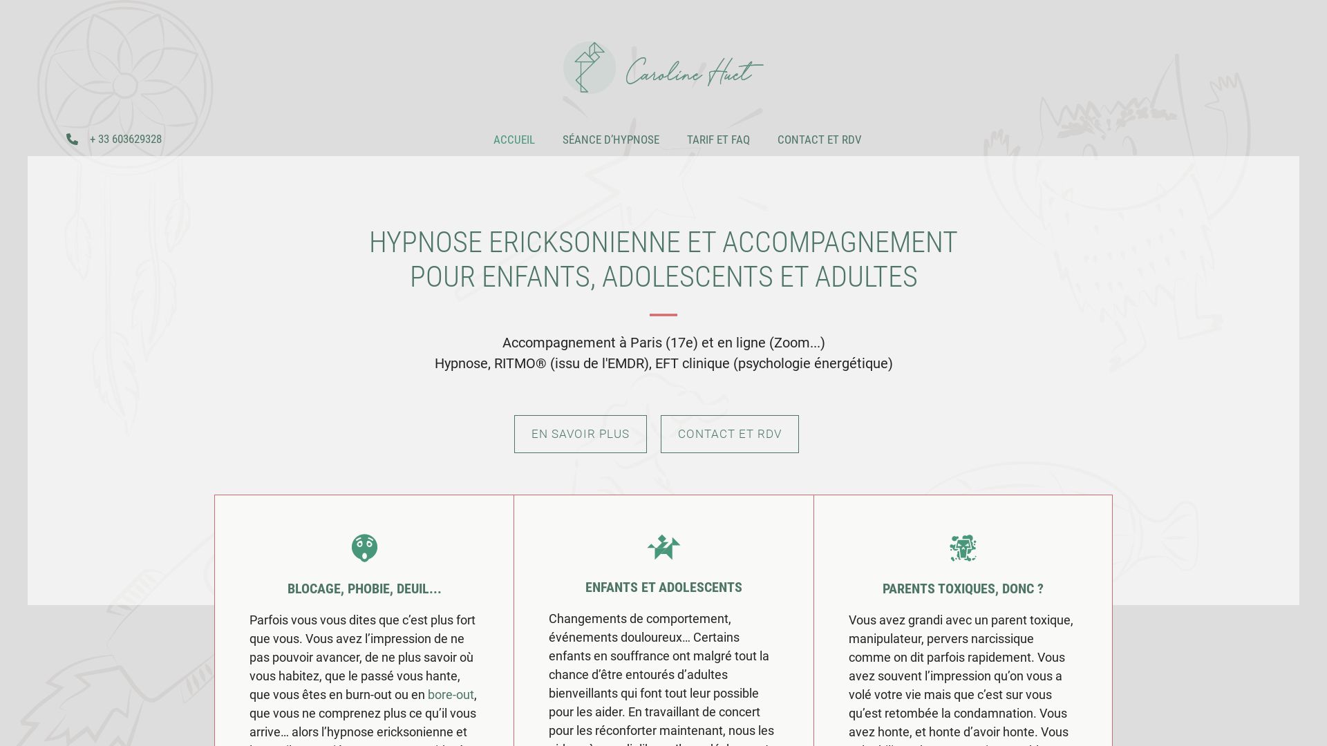 Статус сайта carolinehuet.fr ОНЛАЙН