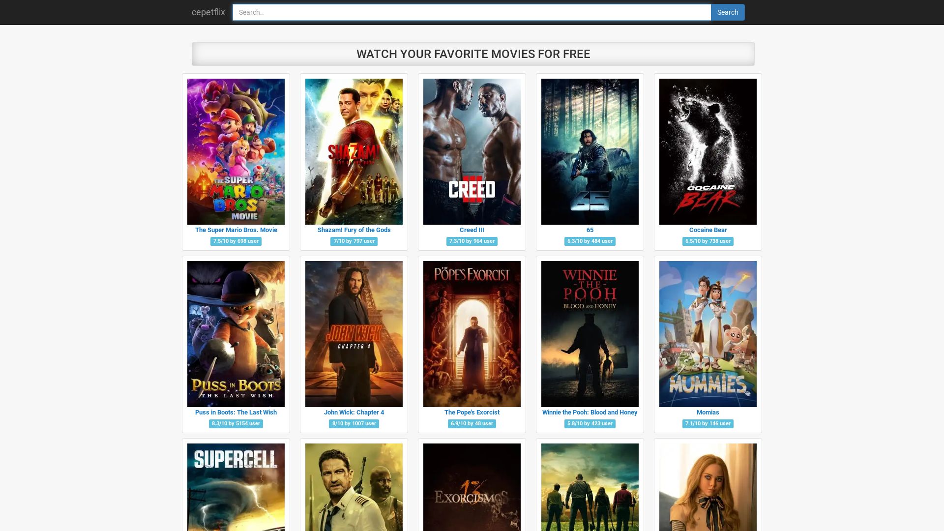Статус сайта cepetflix.xyz ОНЛАЙН