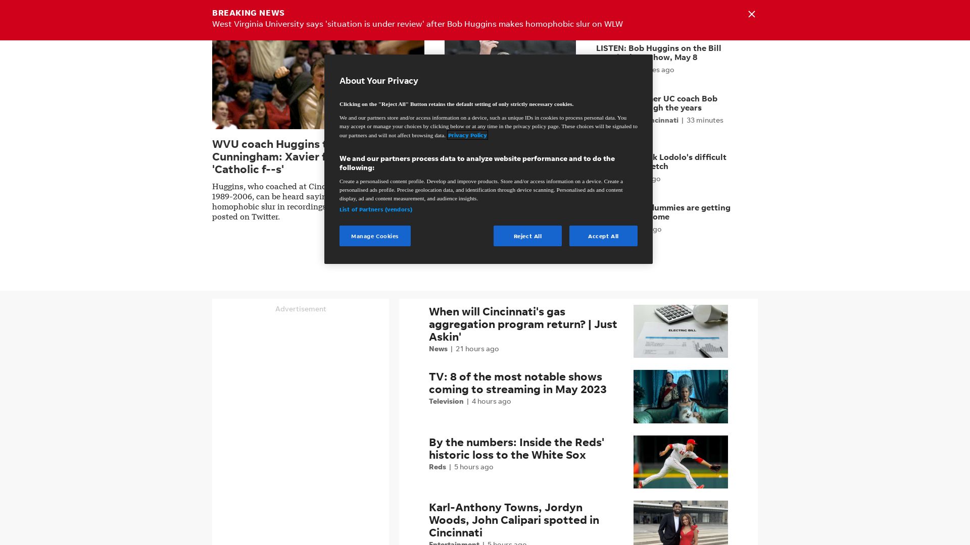 Статус сайта cincinnati.com ОНЛАЙН
