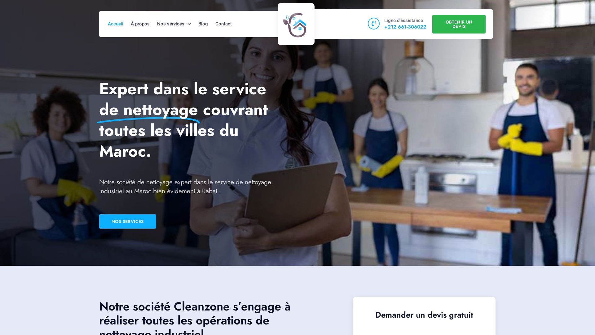 Статус сайта cleanzone.ma ОНЛАЙН