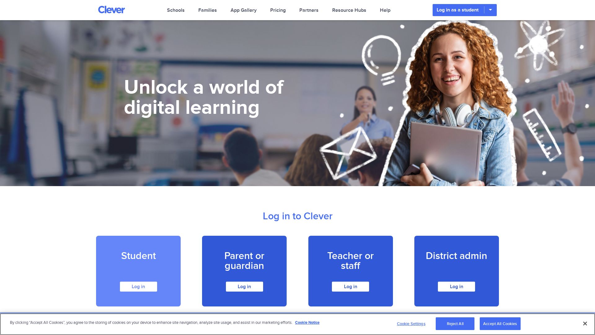Статус сайта clever.com ОНЛАЙН
