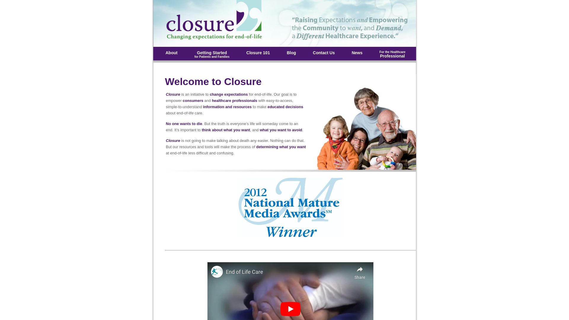 Статус сайта closure.org ОНЛАЙН
