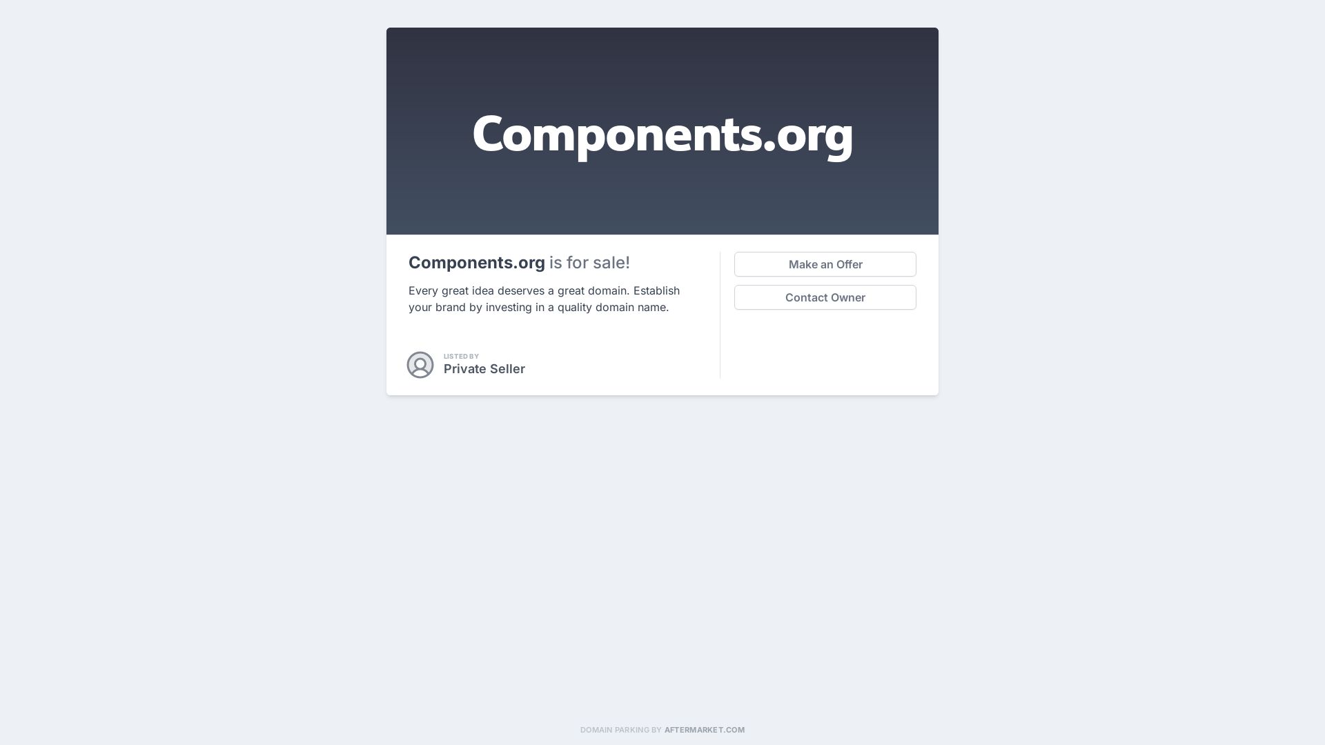 Статус сайта components.org ОНЛАЙН