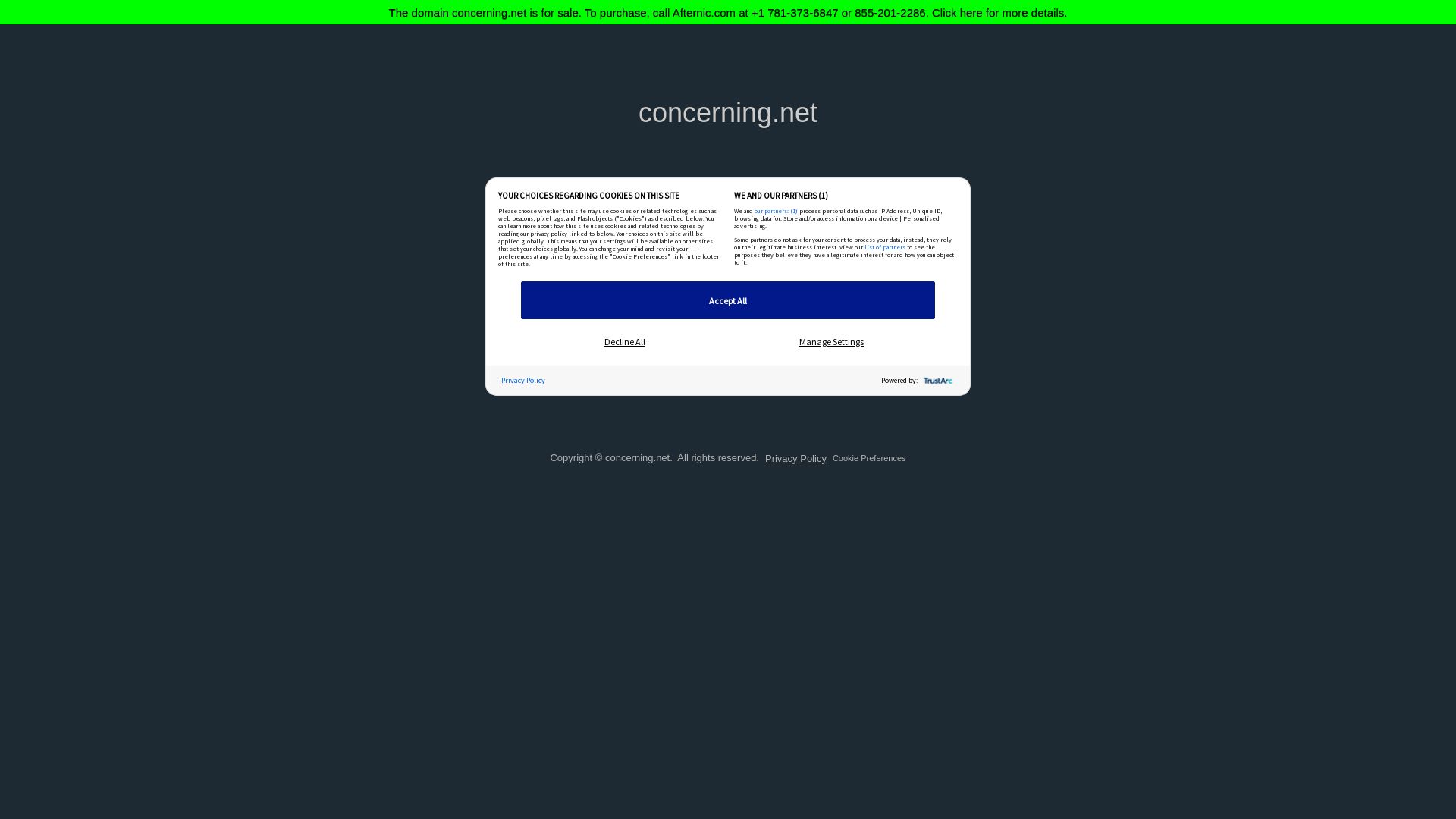 Статус сайта concerning.net ОНЛАЙН