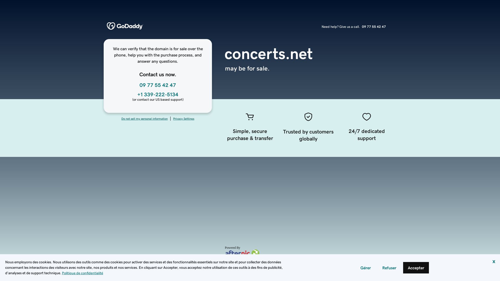 Статус сайта concerts.net ОНЛАЙН