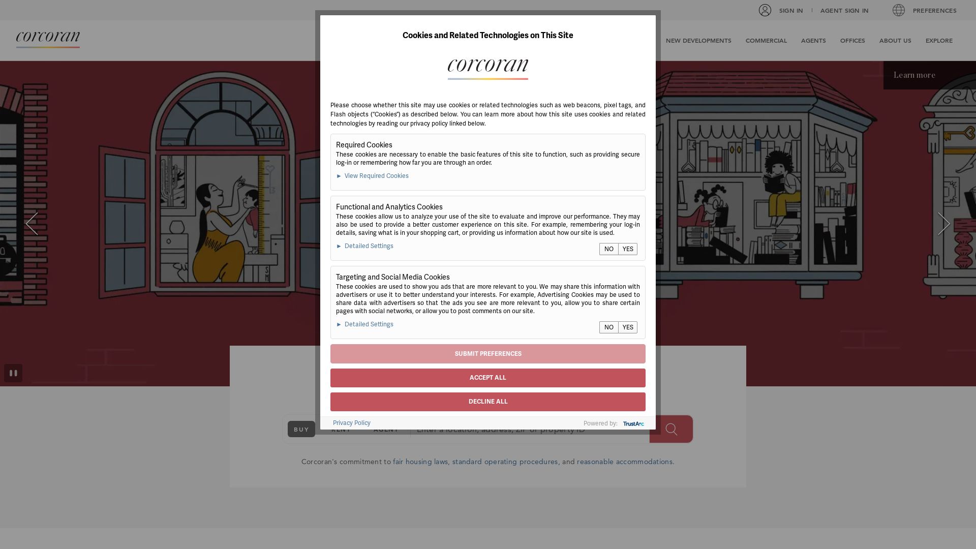 Статус сайта corcoran.com ОНЛАЙН