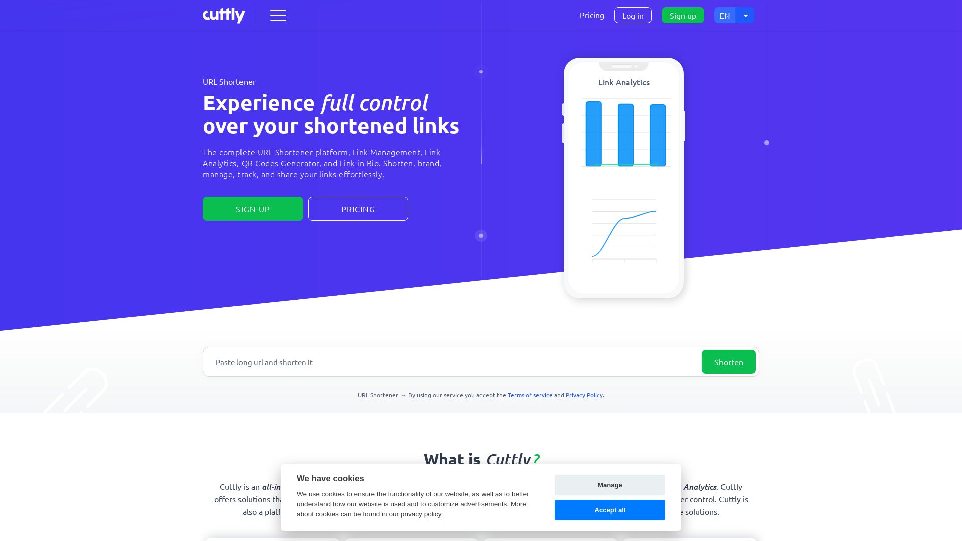Статус сайта cutt.ly ОНЛАЙН