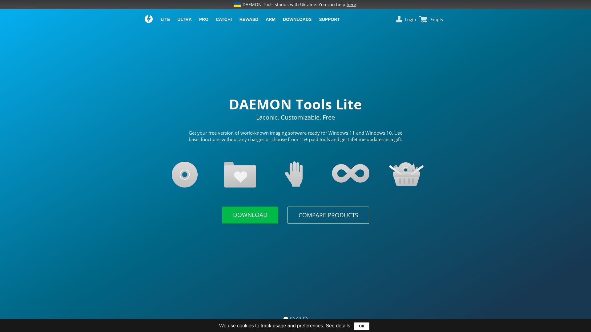 Статус сайта daemon-tools.cc ОНЛАЙН