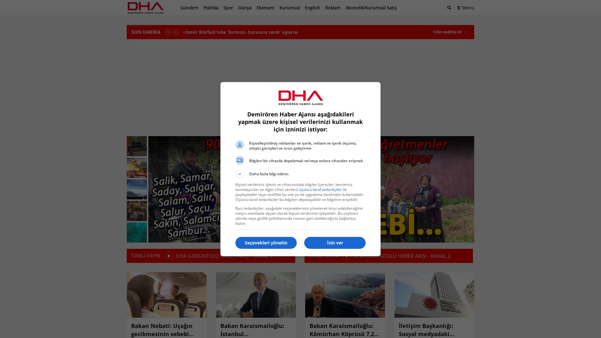 Статус сайта dha.com.tr ОНЛАЙН