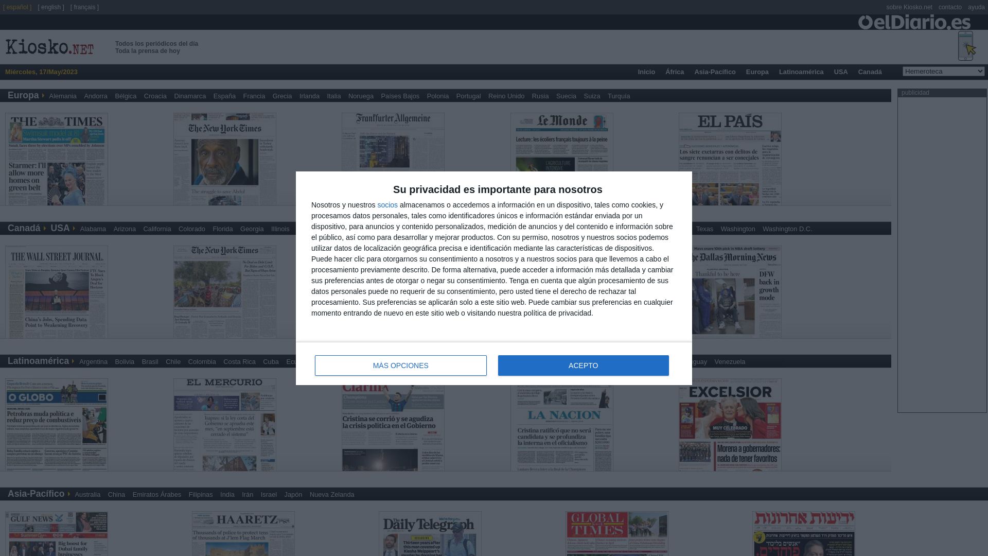 Статус сайта es.kiosko.net ОНЛАЙН