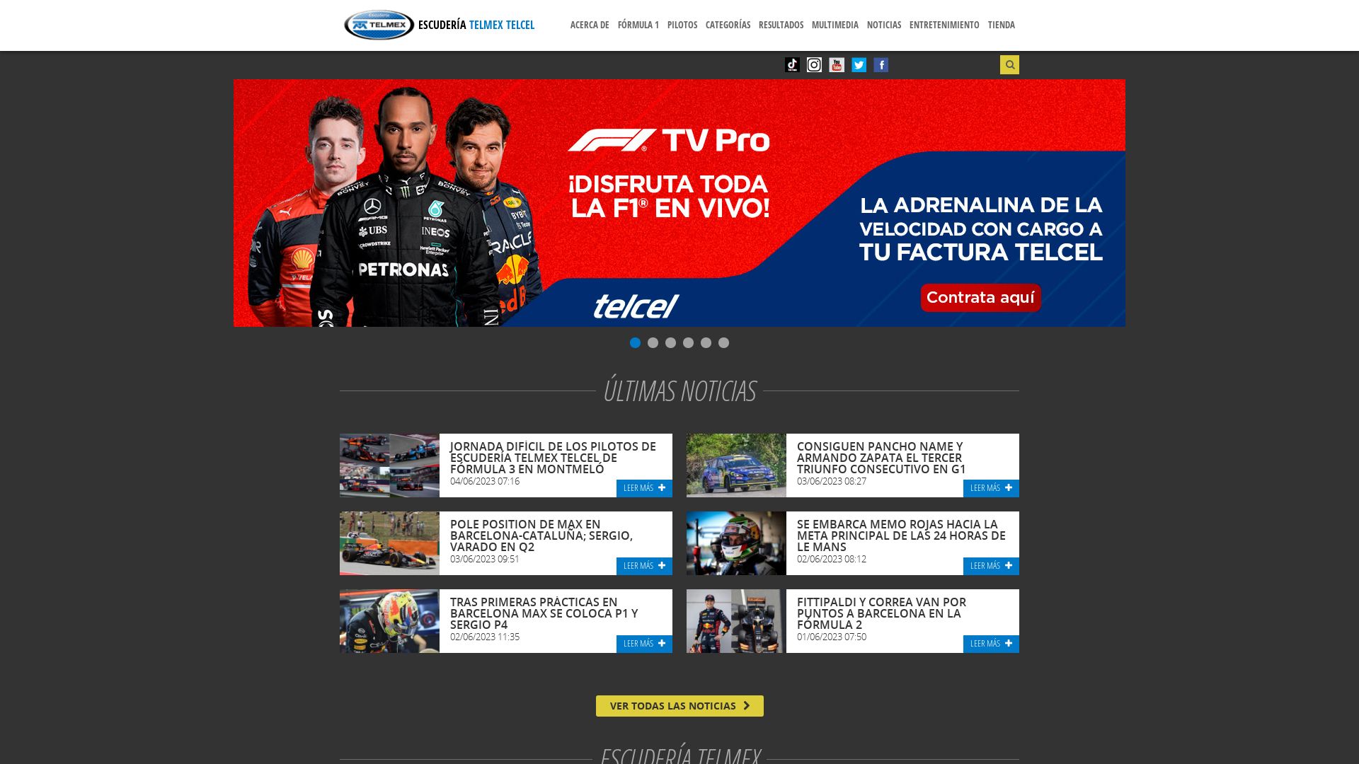 Статус сайта escuderiatelmex.com ОНЛАЙН