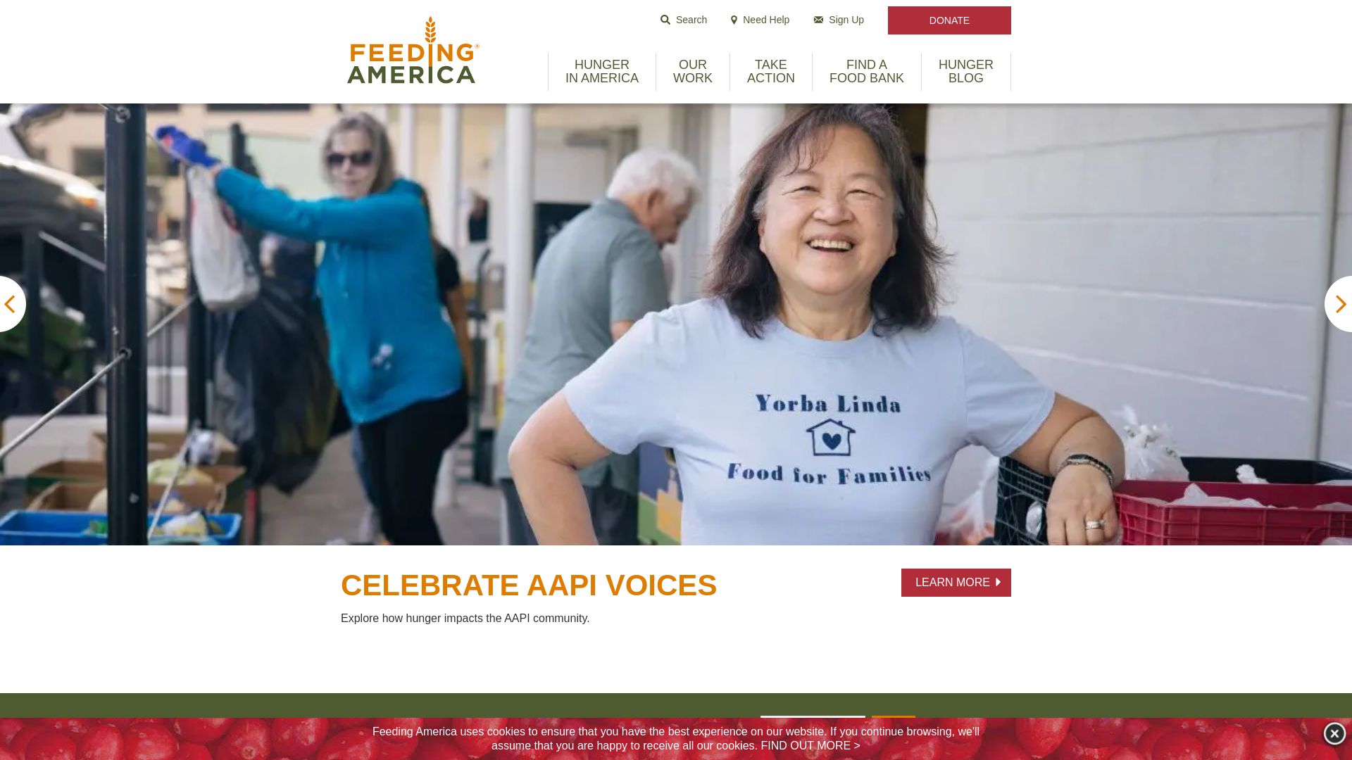 Статус сайта feedingamerica.org ОНЛАЙН