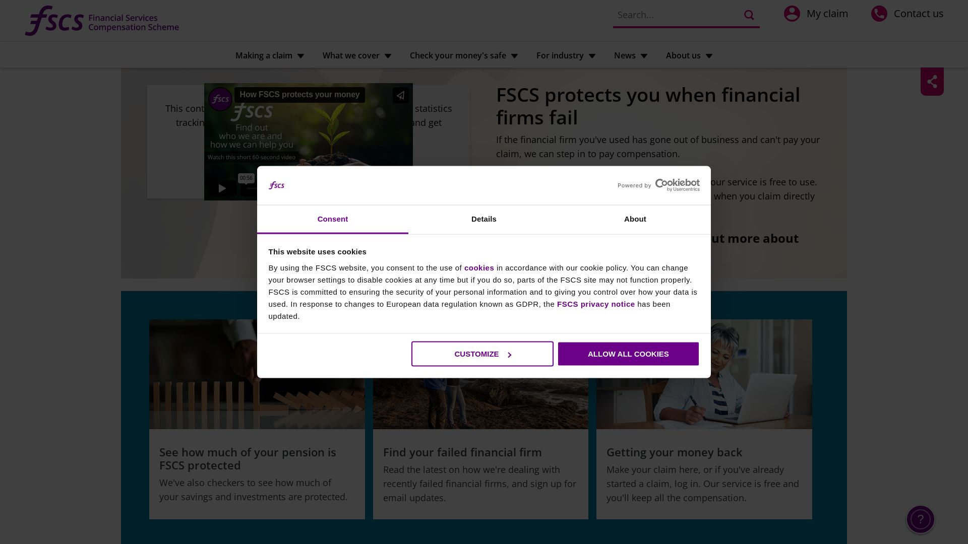 Статус сайта fscs.org.uk ОНЛАЙН