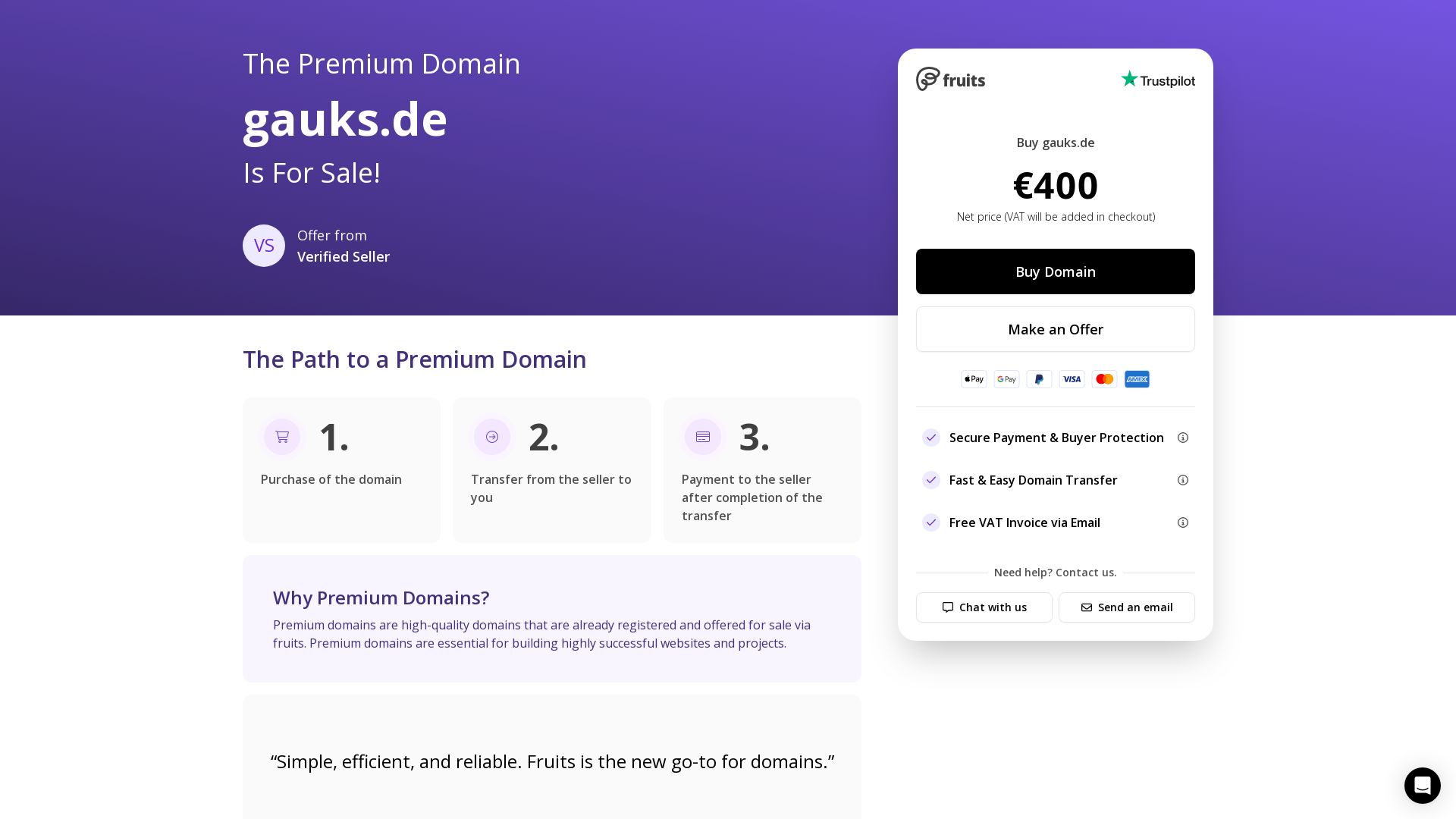 Статус сайта gauks.de ОНЛАЙН
