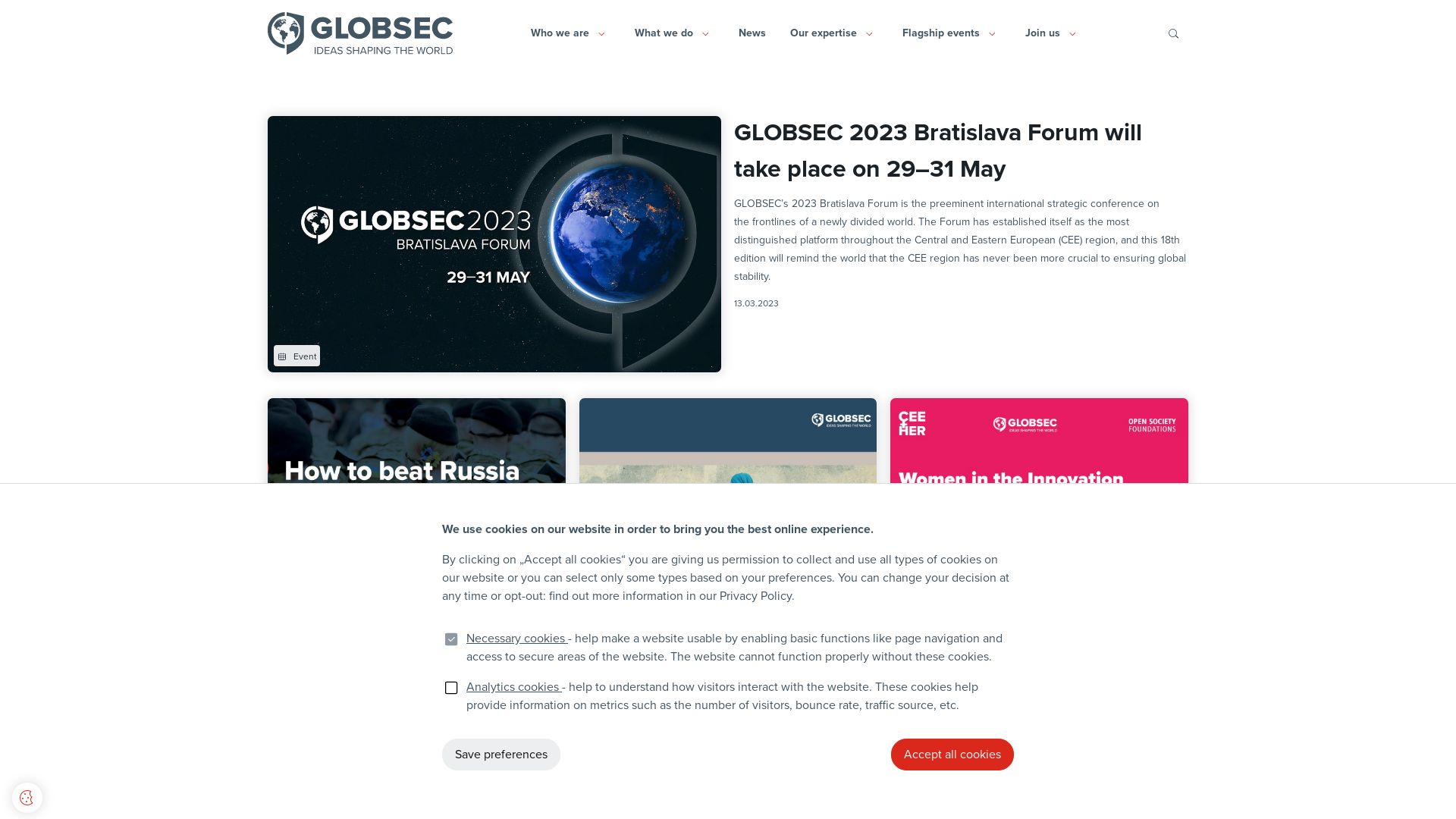 Статус сайта globsec.org ОНЛАЙН