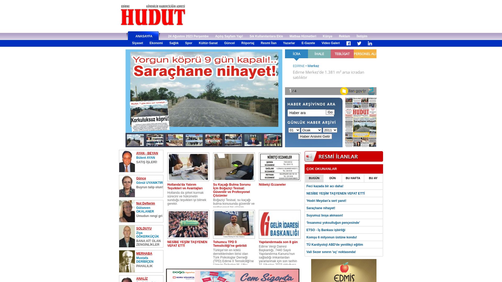 Статус сайта hudutgazetesi.com ОНЛАЙН
