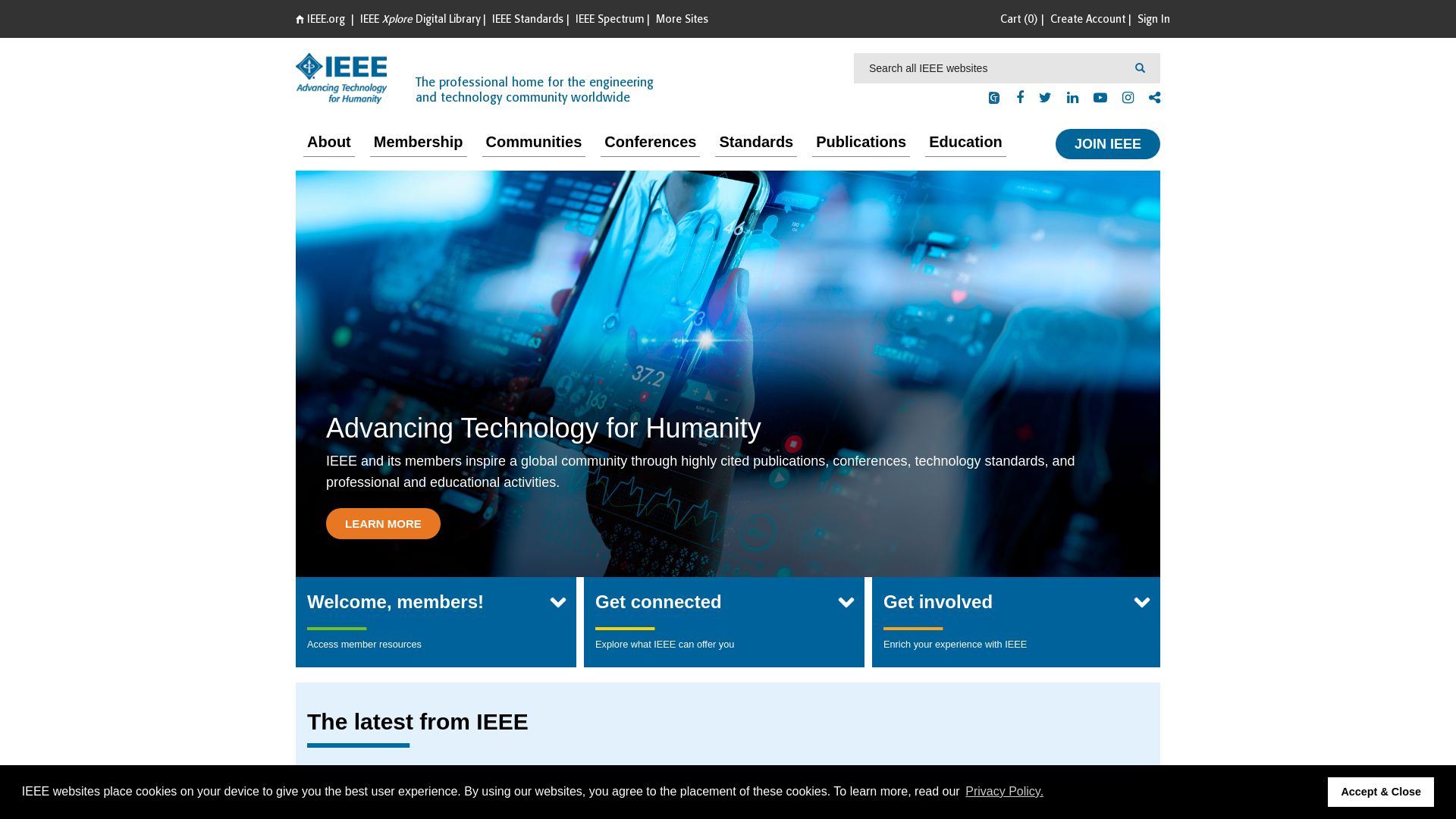 Статус сайта ieee.org ОНЛАЙН