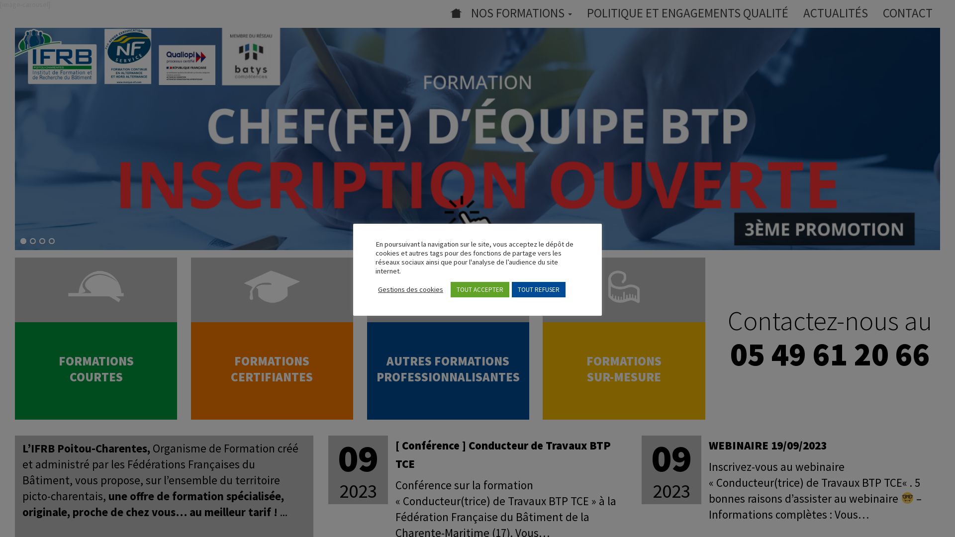 Статус сайта ifrbpoitoucharentes.fr ОНЛАЙН