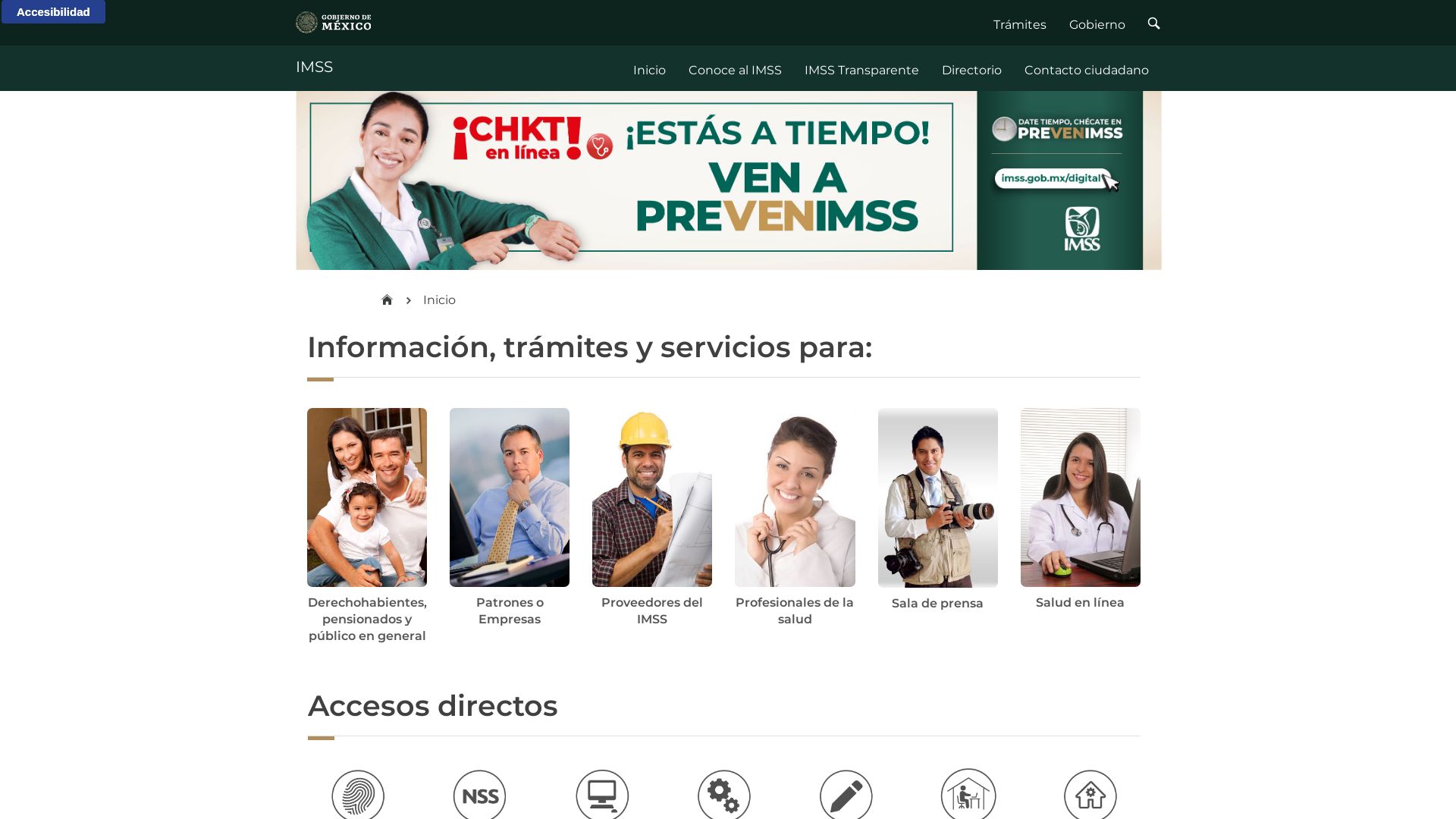 Статус сайта imss.gob.mx ОНЛАЙН