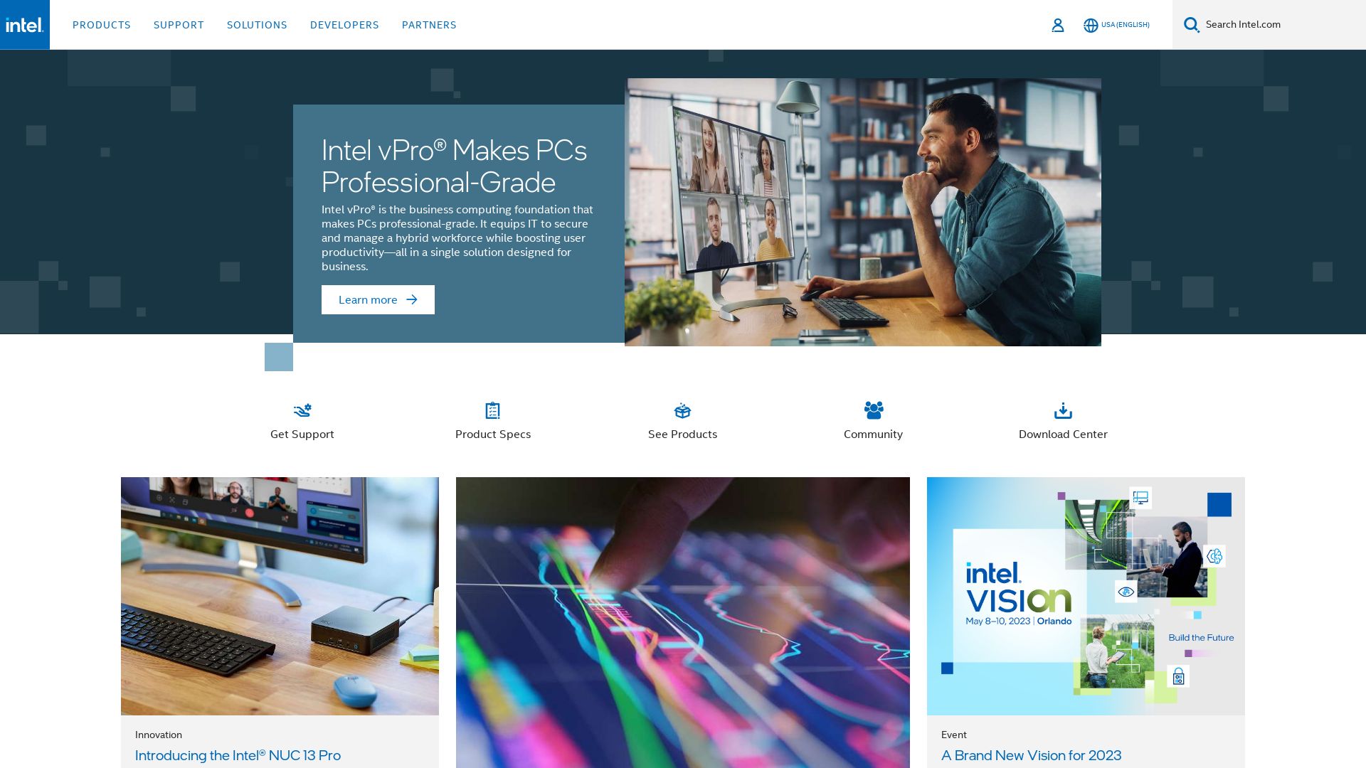 Статус сайта intel.com ОНЛАЙН
