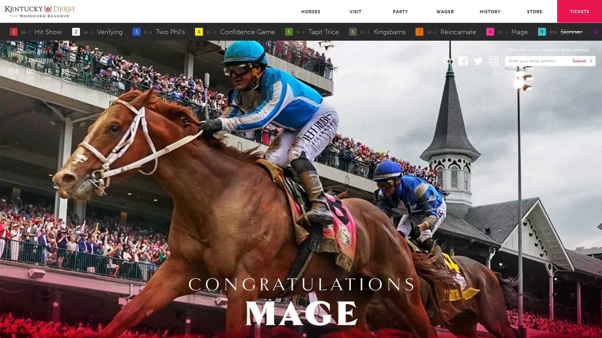 Статус сайта kentuckyderby.com ОНЛАЙН
