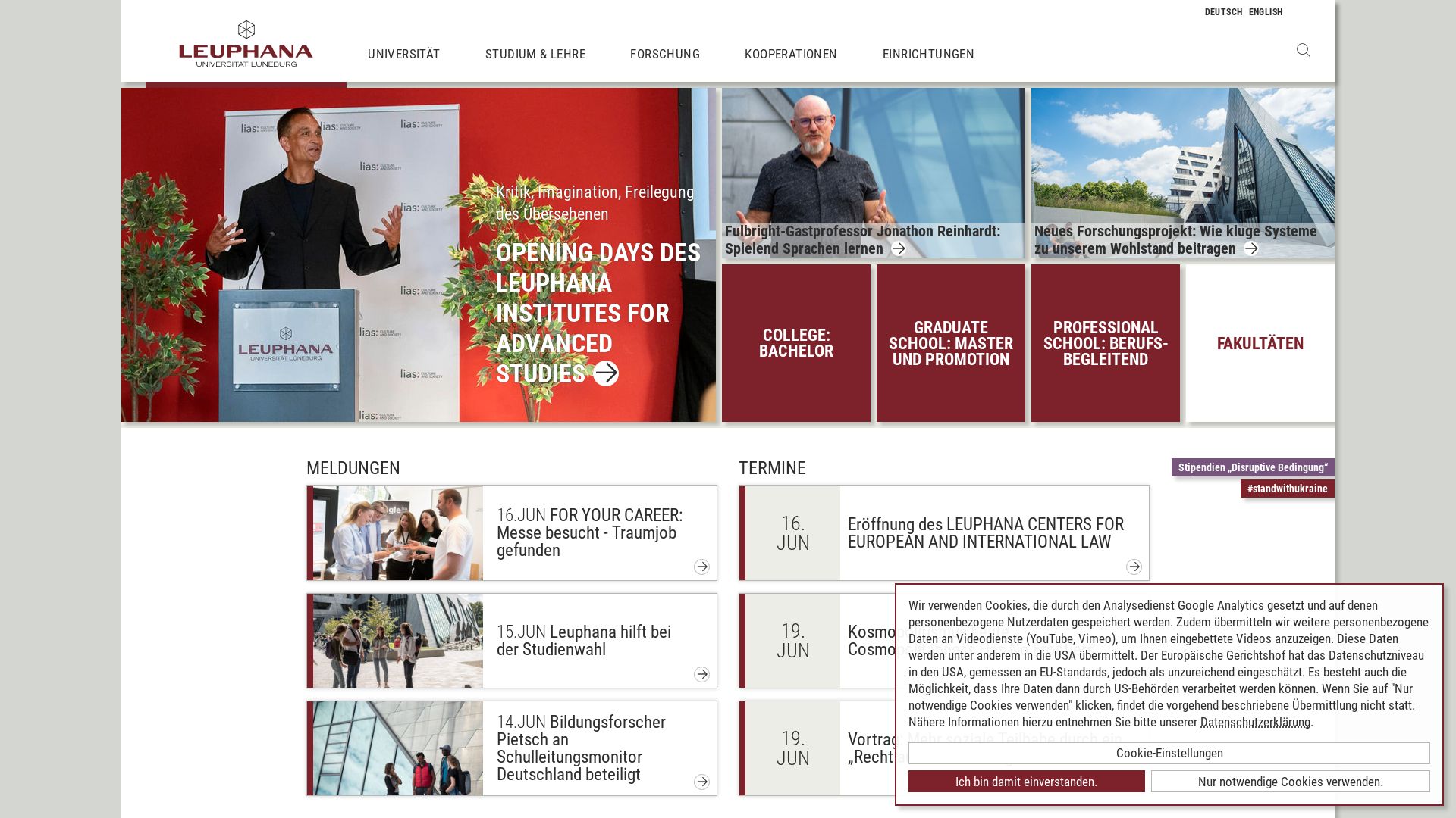 Статус сайта leuphana.de ОНЛАЙН