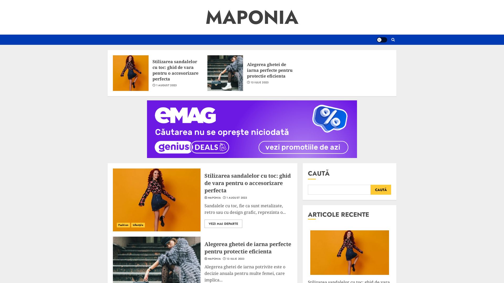Статус сайта maponia.ro ОНЛАЙН