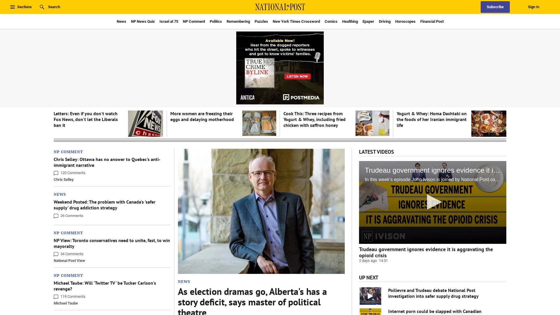 Статус сайта nationalpost.com ОНЛАЙН