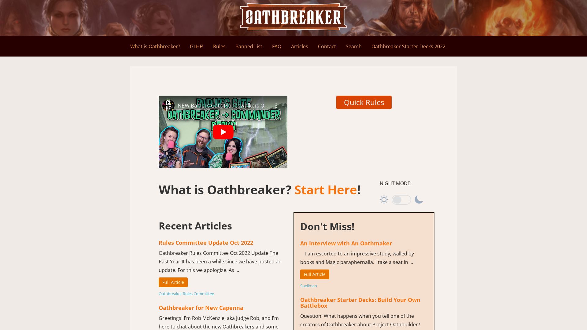 Статус сайта oathbreakermtg.org ОНЛАЙН