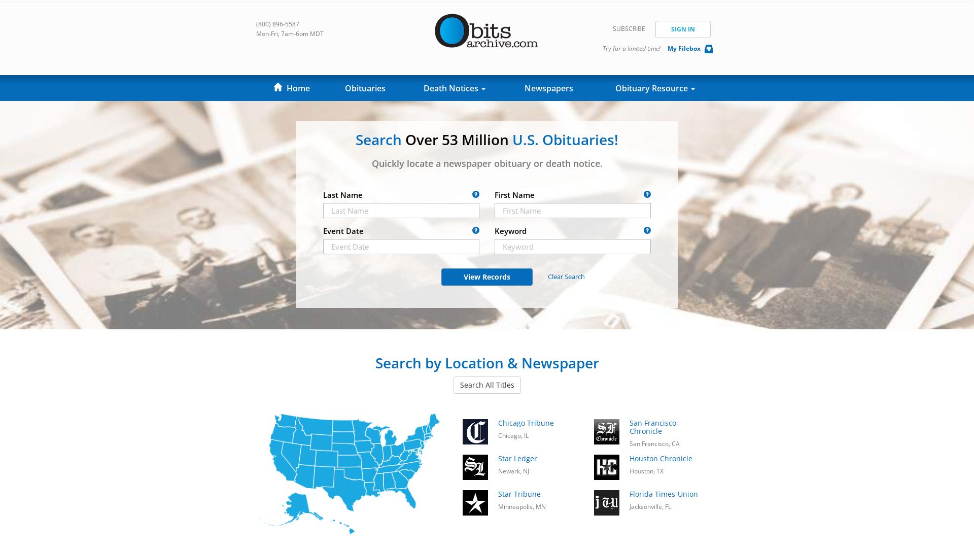 Статус сайта obitsarchive.com ОНЛАЙН