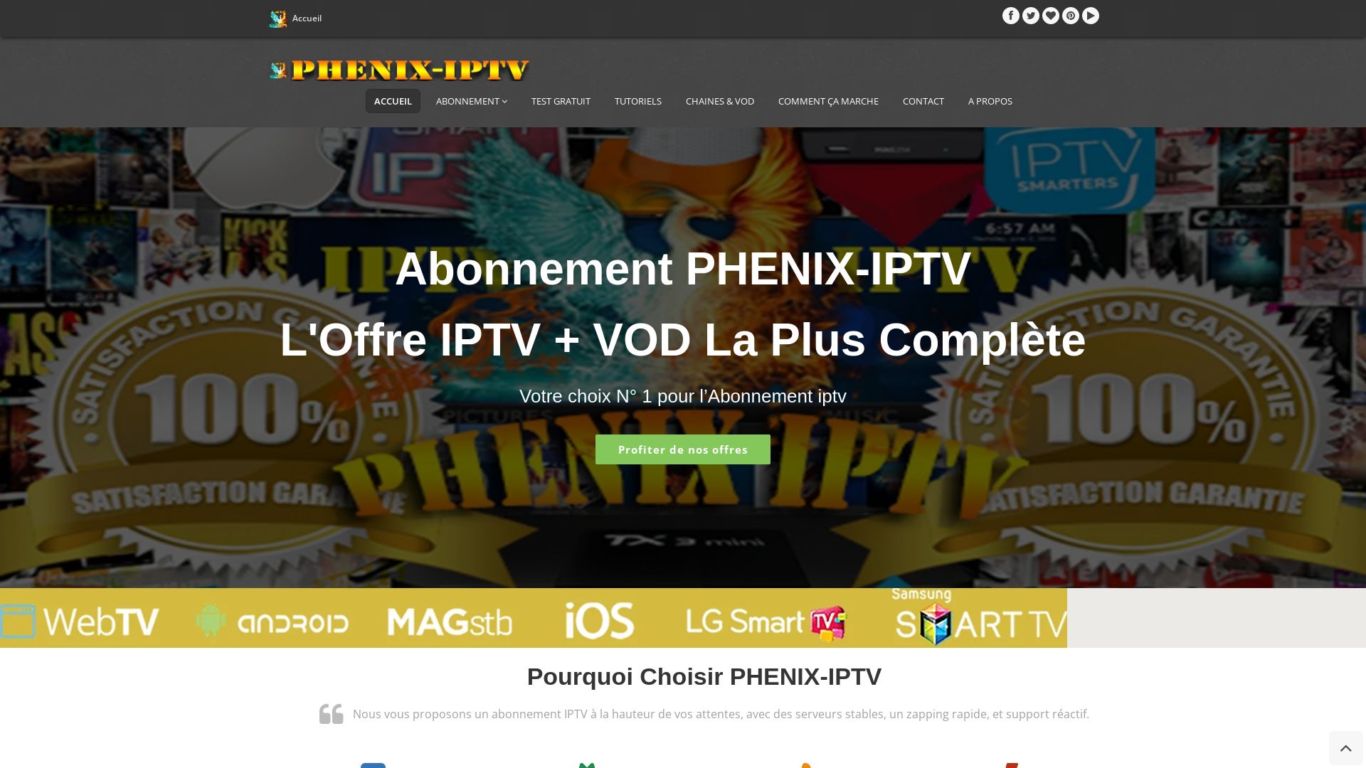 Статус сайта phenix-iptv.com ОНЛАЙН