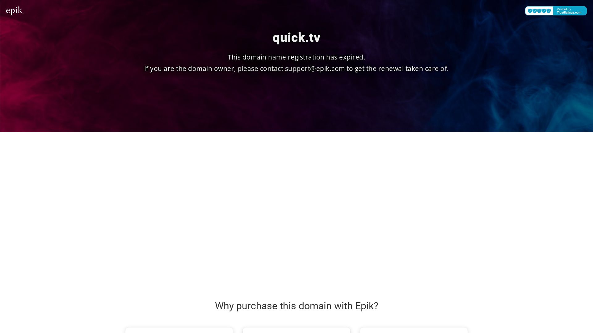 Статус сайта quick.tv ОНЛАЙН