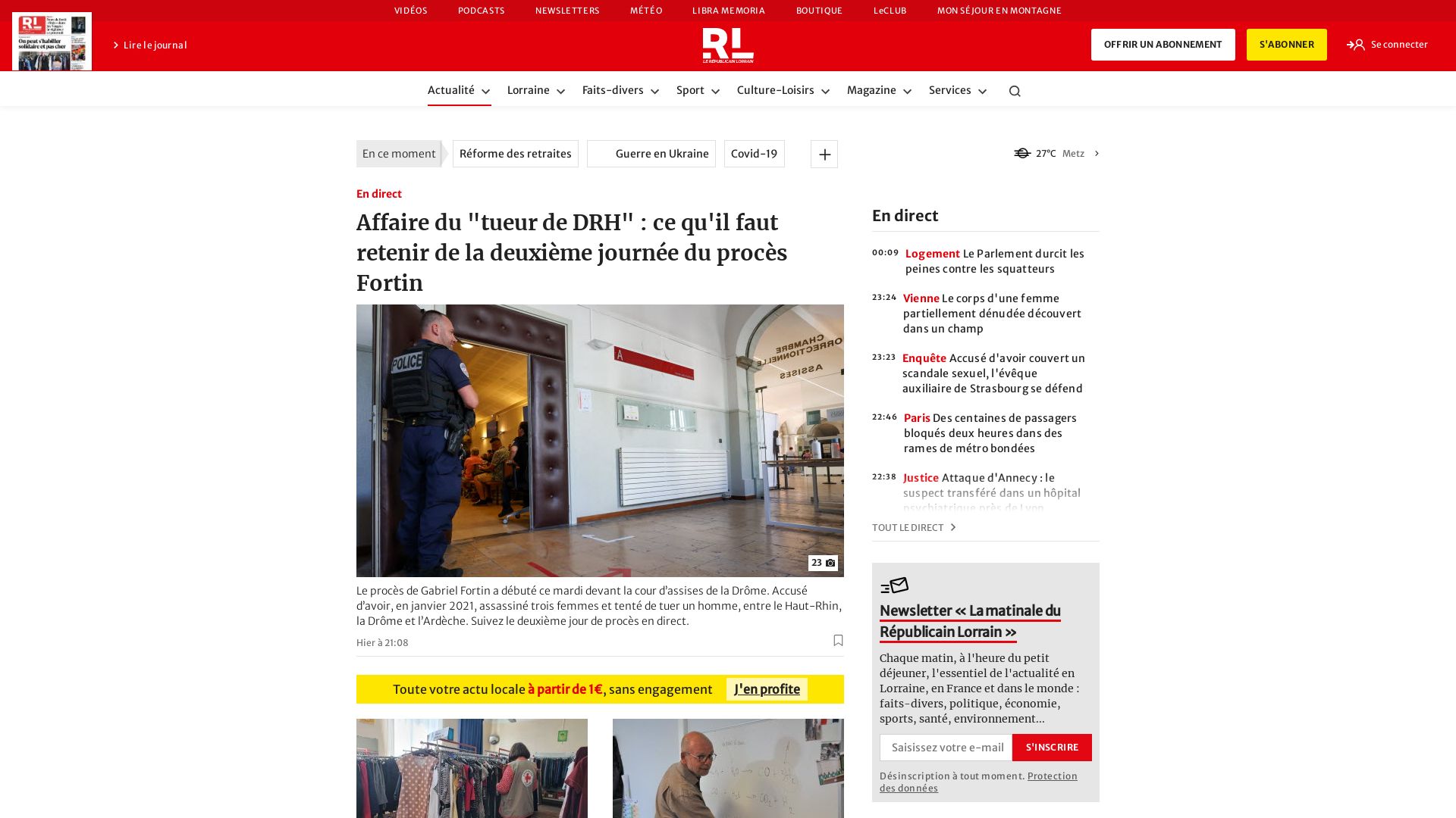 Статус сайта republicain-lorrain.fr ОНЛАЙН