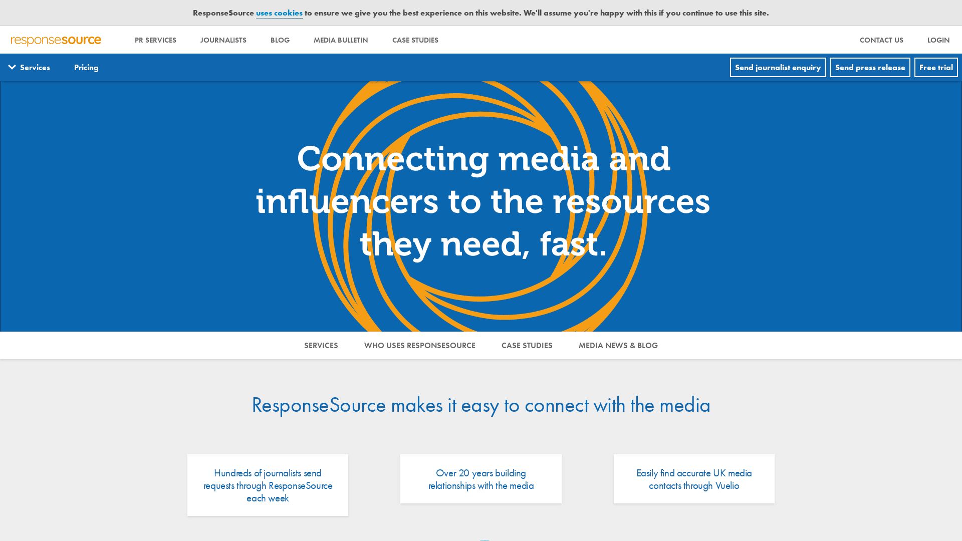 Статус сайта responsesource.com ОНЛАЙН