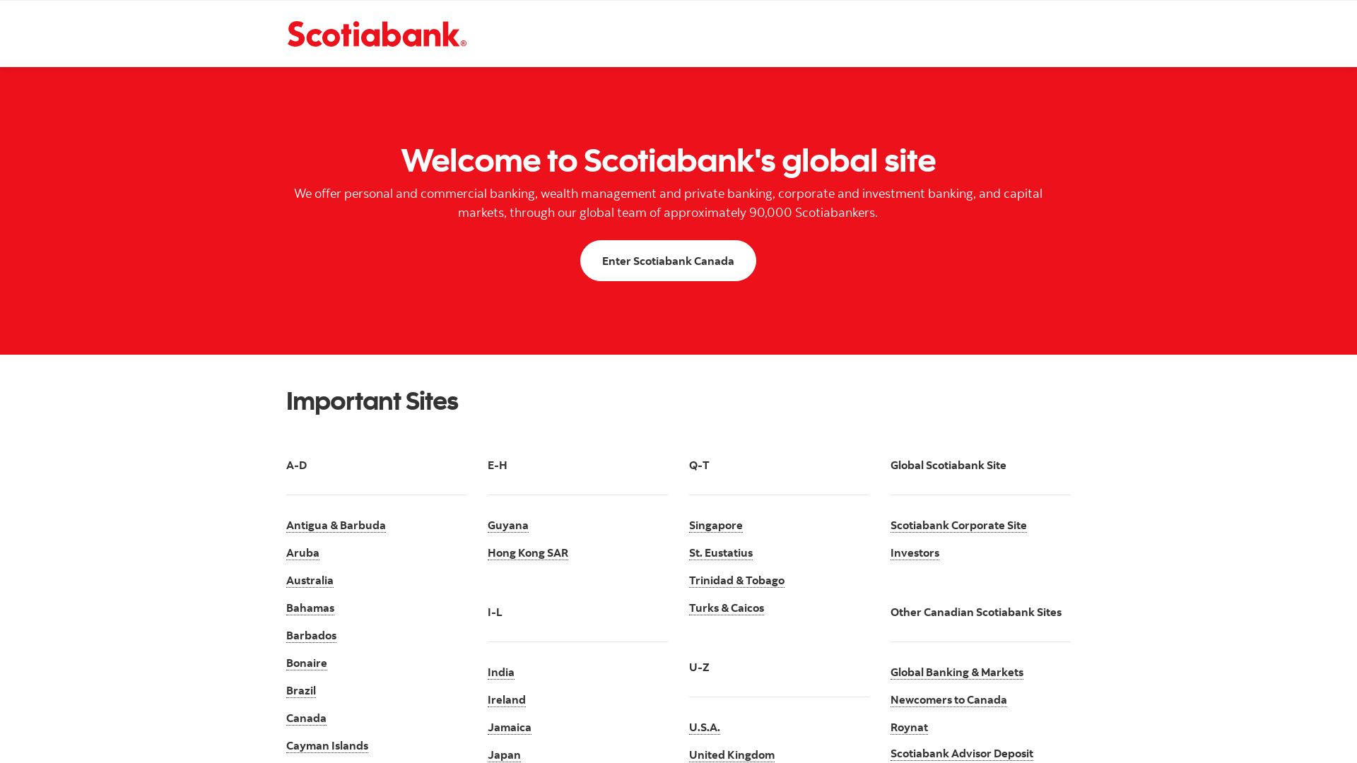 Статус сайта scotiabank.com ОНЛАЙН