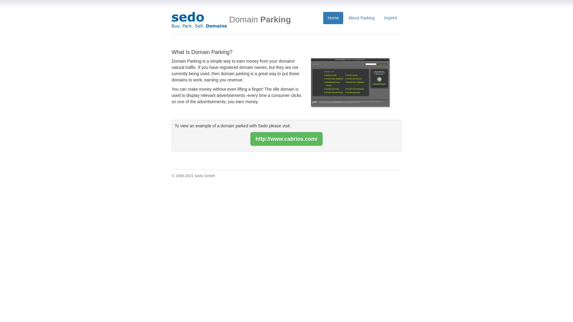 Статус сайта sedoparking.com ОНЛАЙН