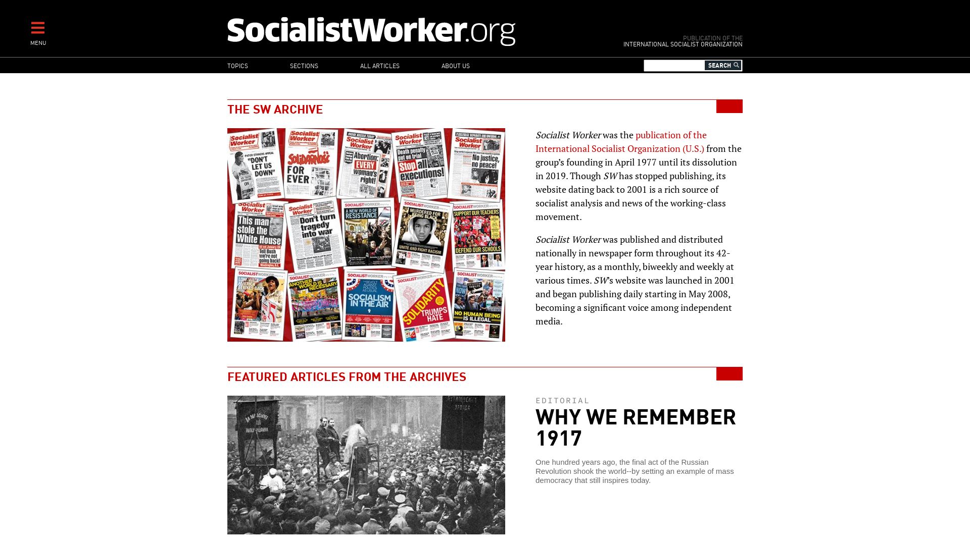 Статус сайта socialistworker.org ОНЛАЙН
