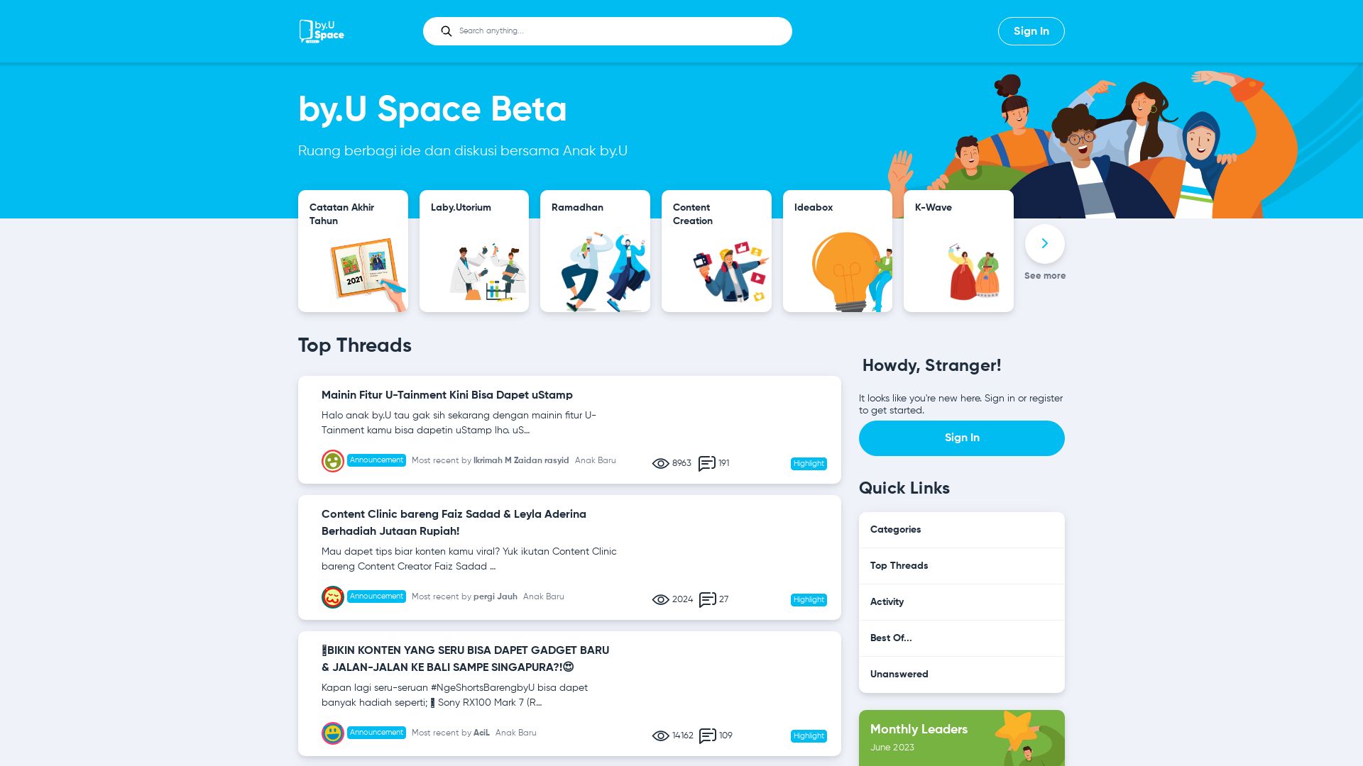 Статус сайта space.byu.id ОНЛАЙН