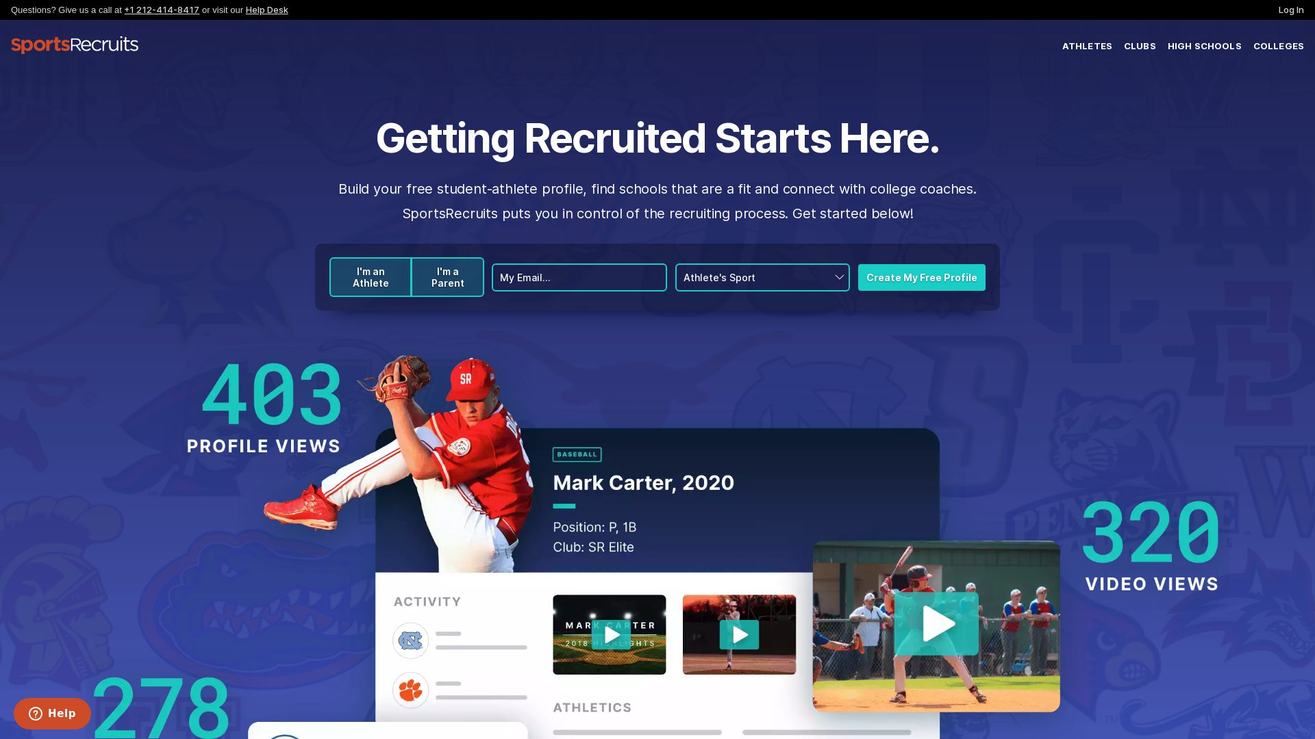 Статус сайта sportsrecruits.com ОНЛАЙН