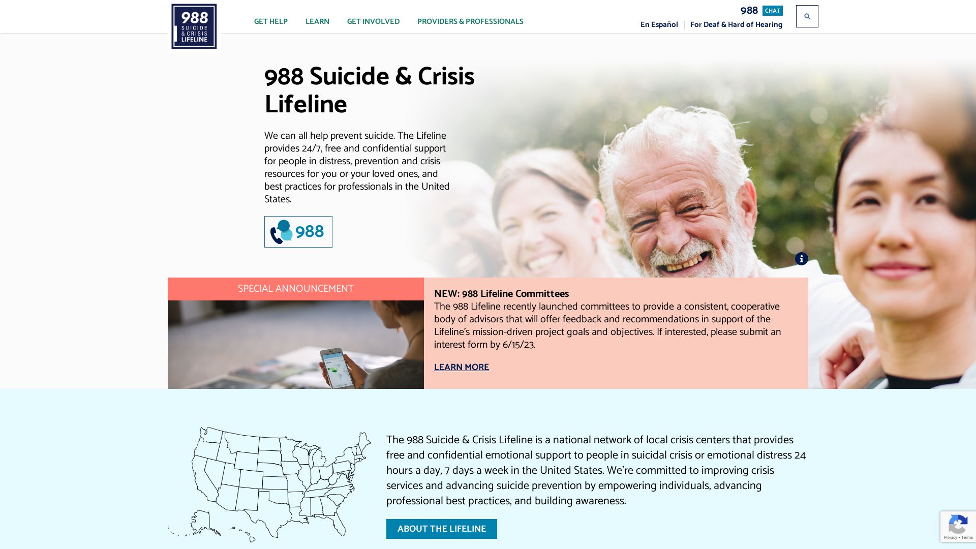 Статус сайта suicidepreventionlifeline.org ОНЛАЙН