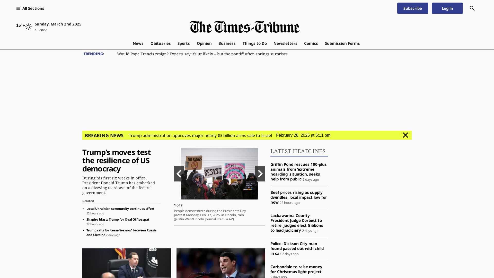 Статус сайта thetimes-tribune.com ОНЛАЙН