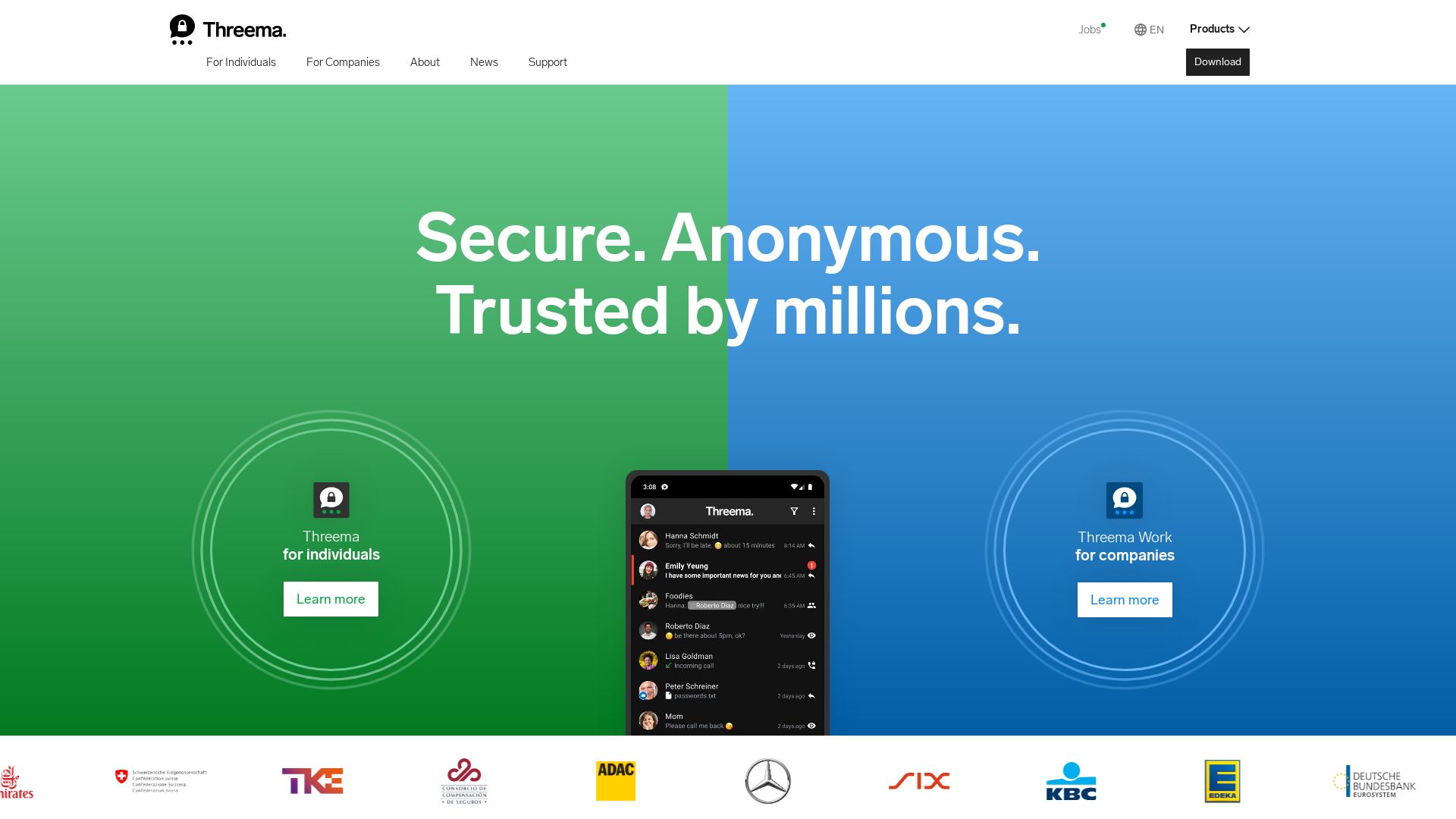 Статус сайта threema.ch ОНЛАЙН