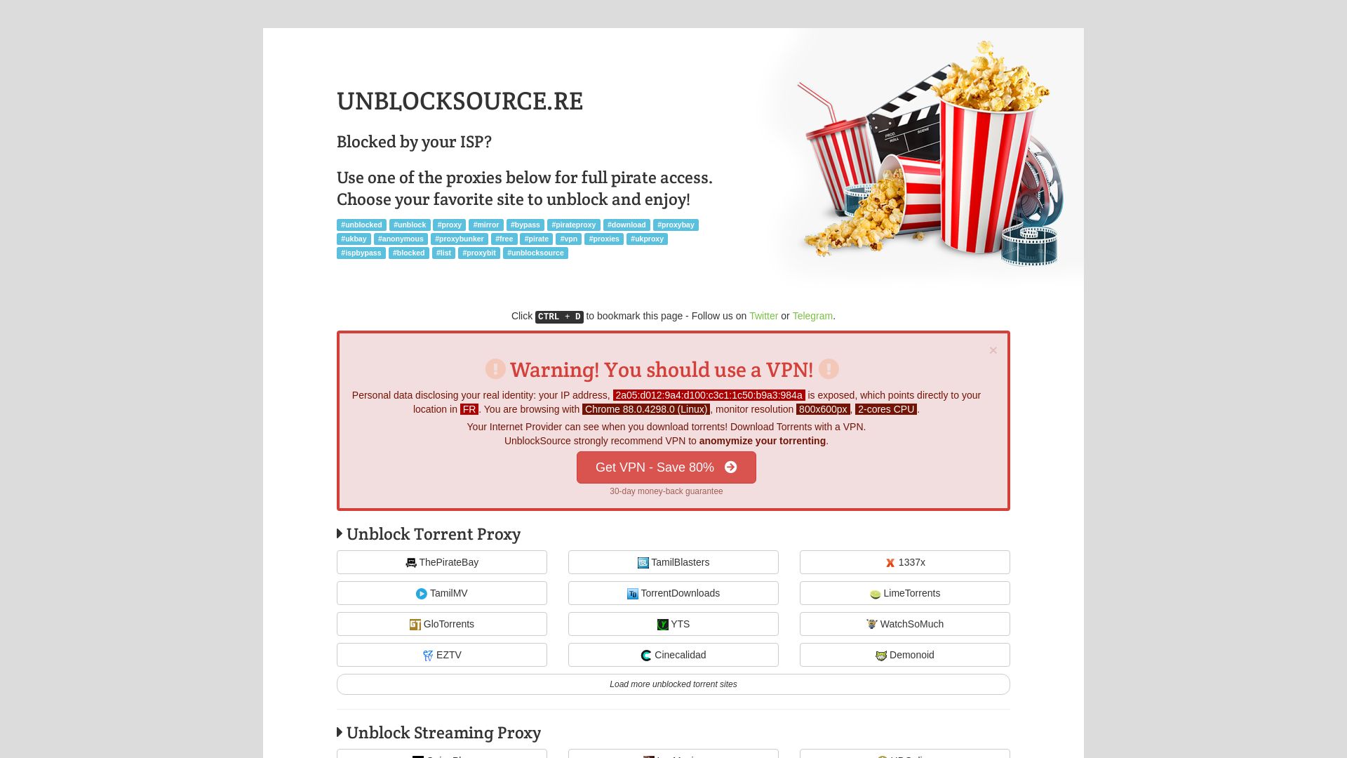 Статус сайта unblocksource.top ОНЛАЙН